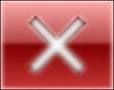 Icona rossa con la croce bianca (si usa per chiudere una finestra)
